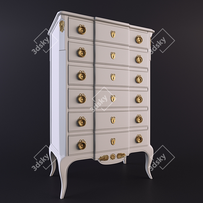 Stella del Mobili Chest: Elegant and Functional 3D model image 1