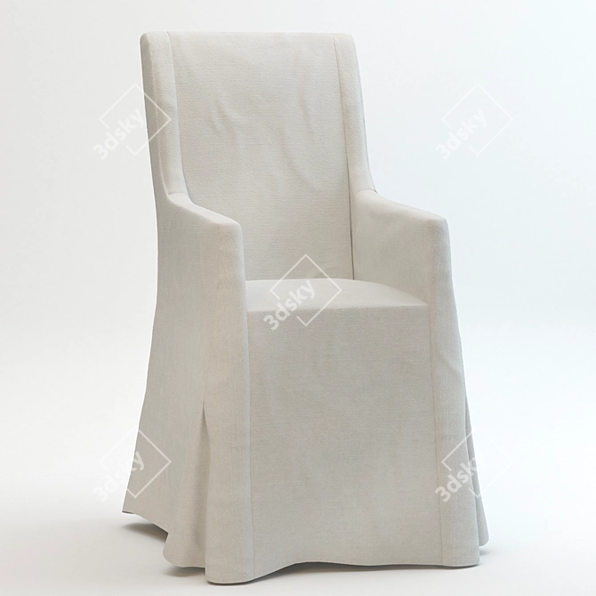 Elegant and Comfortable: Henriksdal Armchair 3D model image 1