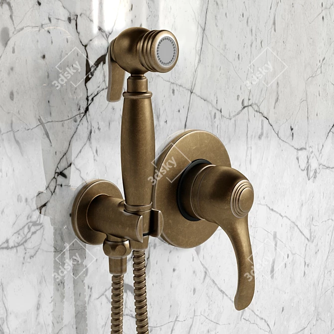Ultimate Hygienic Shower Set: Cezares + Emmevi Harmony 3D model image 2