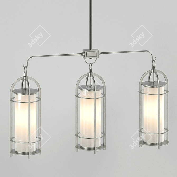 Sleek Loft Pendant & Sconce 3D model image 2