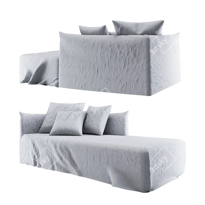 Gervasoni Ghost Sofa: Contemporary Elegance 3D model image 3