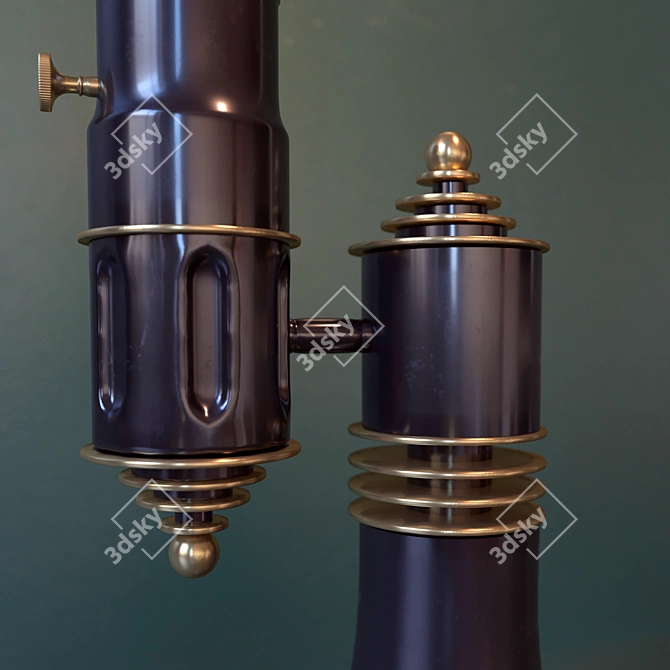 Vintage Art Deco Table Lamp 3D model image 2