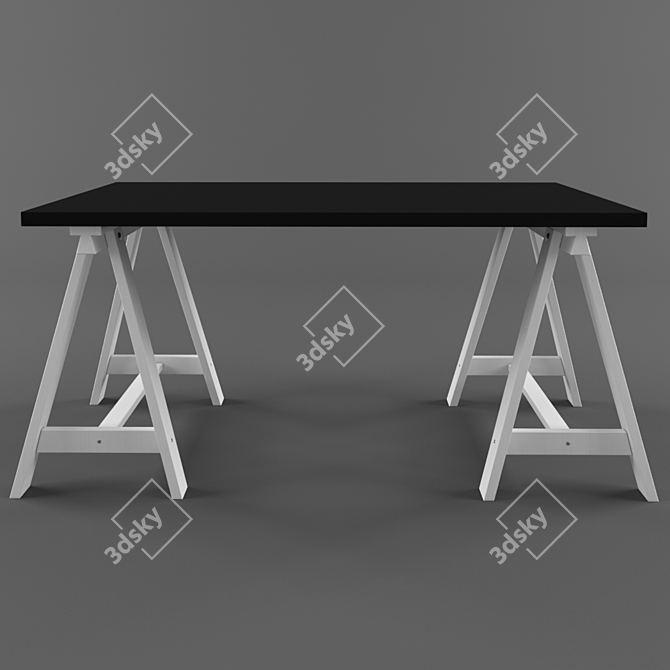 Ikea Oddvald: Stylish Computer Desk 3D model image 1