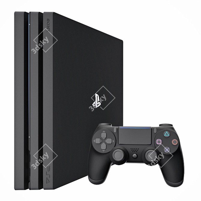 Ultimate Gaming Console: Sony PS4 3D model image 1