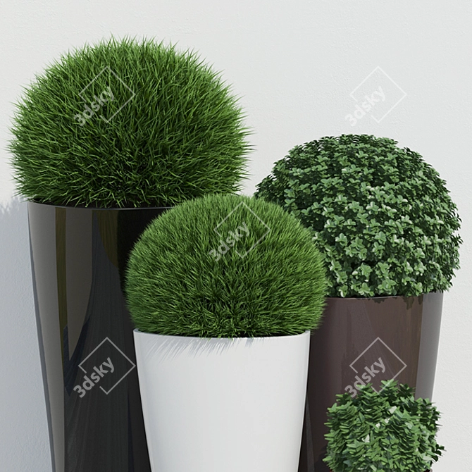 Garden Pot 02 - Stylish Planter 3D model image 2