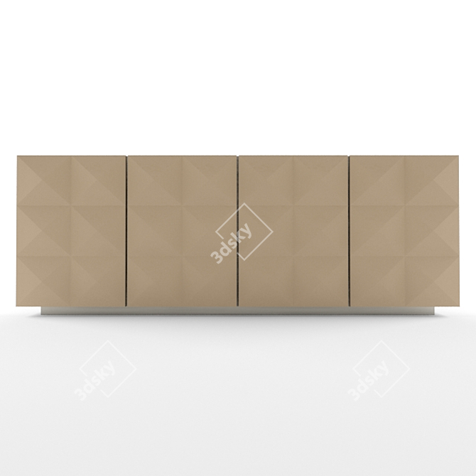 Sleek Modern Pyramid Console 3D model image 2