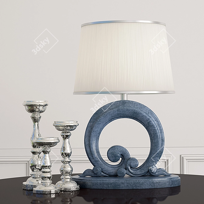 Elegant Classic Table Lamp 3D model image 1