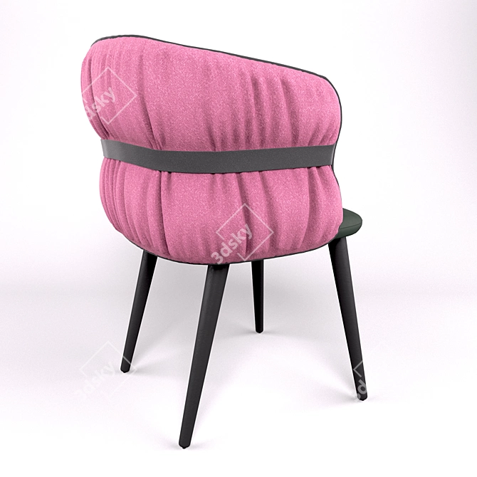 Potocco COULISSE Armchair: Sleek Design & Versatile Comfort 3D model image 3