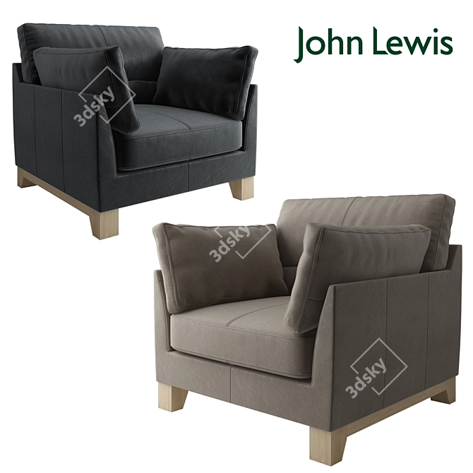 John Lewis Ikon High Back Armchair 3D model image 1