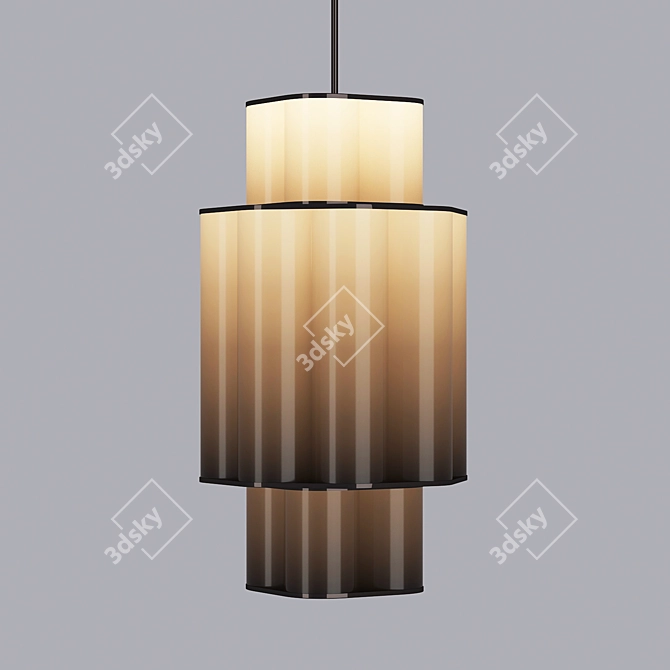 Modern Bauhaus Chandelier 3D model image 1