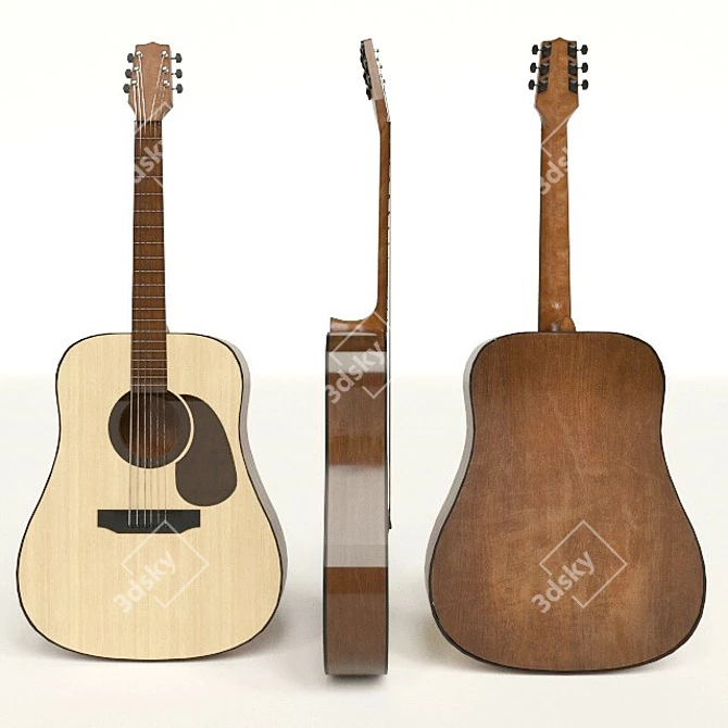 Melody Maker Acoustic Guitar 3D model image 1