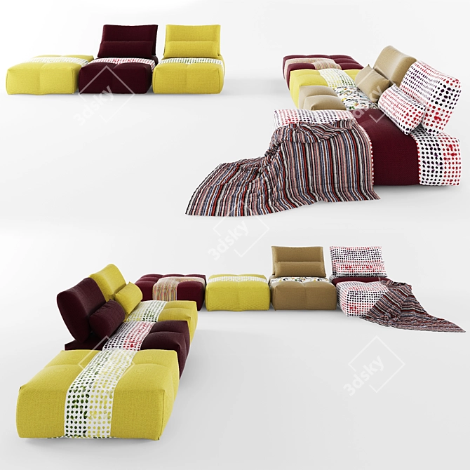 Roche Bobois Parcours: Modular Sophistication 3D model image 2