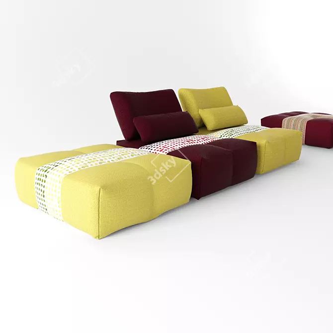 Roche Bobois Parcours: Modular Sophistication 3D model image 3