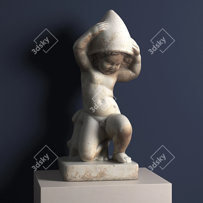 Antique Eros: Helmet of Mars 3D model image 1