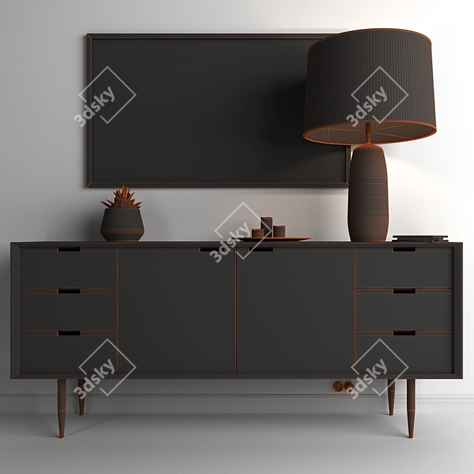 SIENA 4 Cabinet: Organic Elegance 3D model image 3