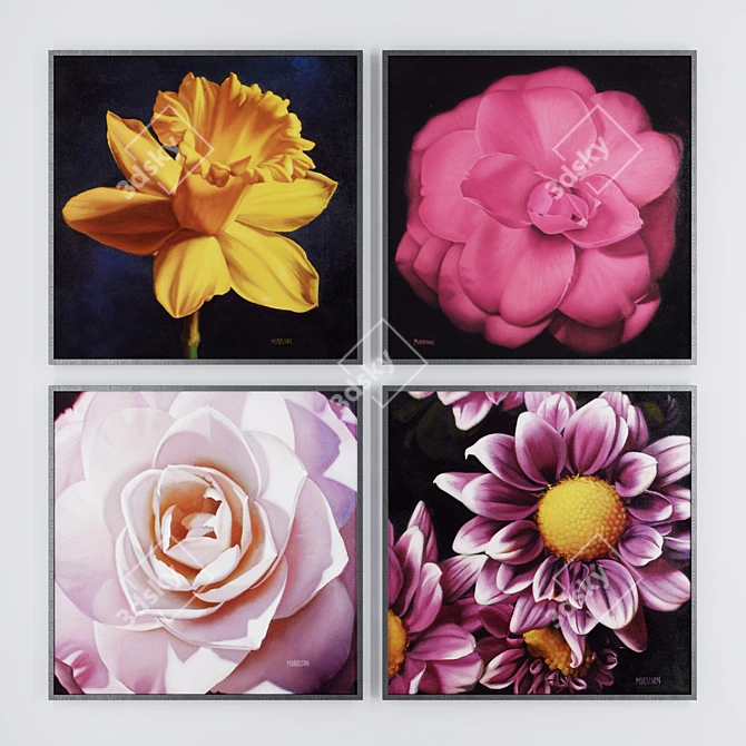Floral Masterpieces by Margaret Morrison 3D model image 1