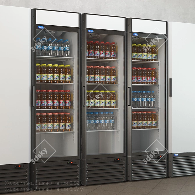 Compact Capri 0.5 Refrigerator - Chill Your Refreshments 3D model image 1