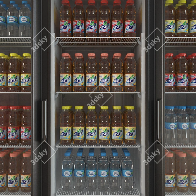 Compact Capri 0.5 Refrigerator - Chill Your Refreshments 3D model image 2