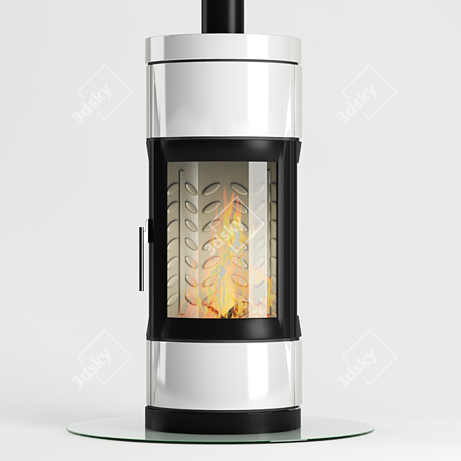 Carillon Fortuna Panorama: Stylish Wood Burning Fireplace 3D model image 3