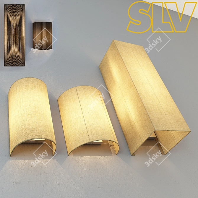 Modern Wall Lights Collection 3D model image 1