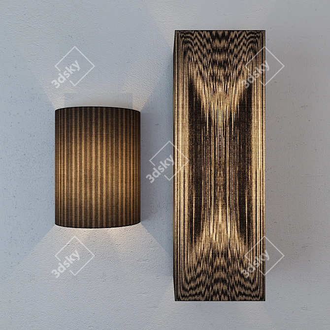 Modern Wall Lights Collection 3D model image 2