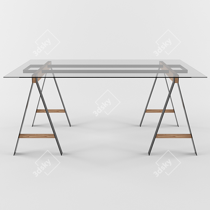 Title: Modular Design Table: Create Your Perfect Workspace 3D model image 1