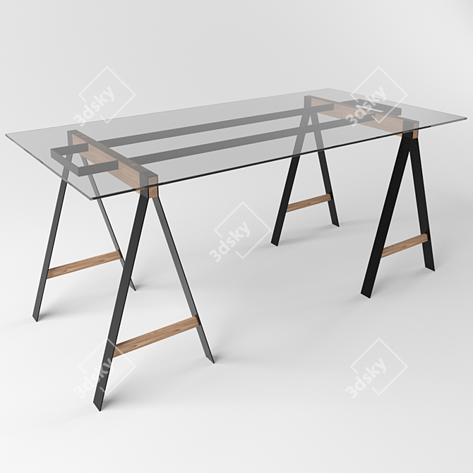 Title: Modular Design Table: Create Your Perfect Workspace 3D model image 2