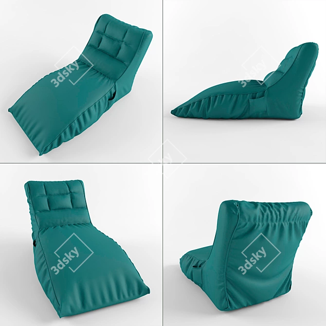  Relaxation Bliss: Soft Sunbed 3D model image 2