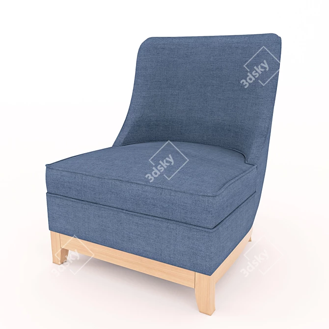 Title: Dartmouth Armchair by Maries Corner 3D model image 2