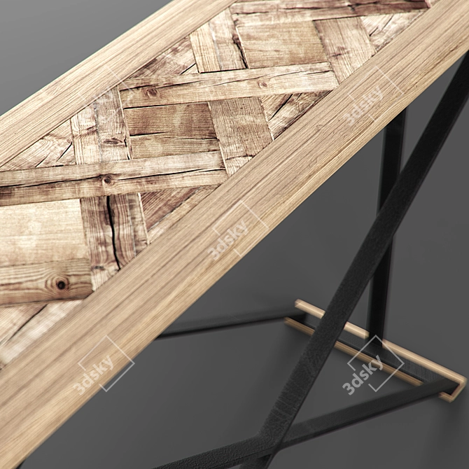 Loft Design Console: Sleek and Functional 3D model image 2