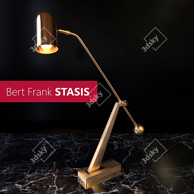 Copper Twist Stasis Table Lamp 3D model image 1