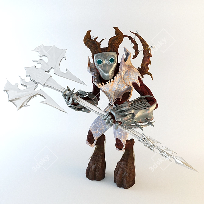 Mechanical Demon: Sinister 3D Creature 3D model image 1