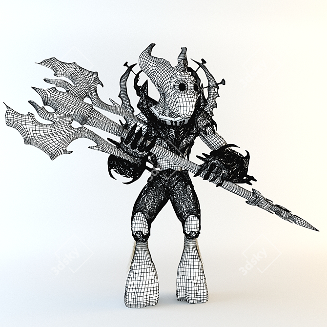Mechanical Demon: Sinister 3D Creature 3D model image 3