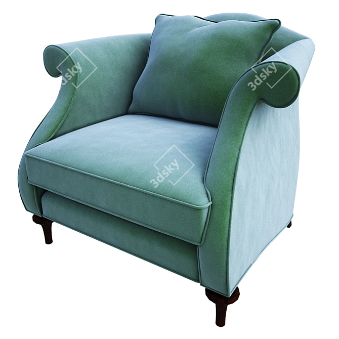 Elegant Christopher Guy Armchair 3D model image 1