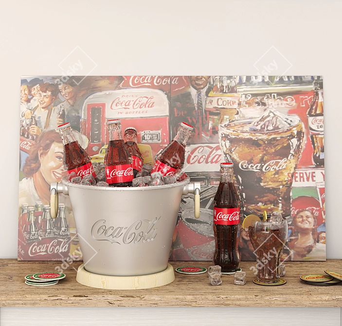 Classic Coca-Cola Set 3D model image 1