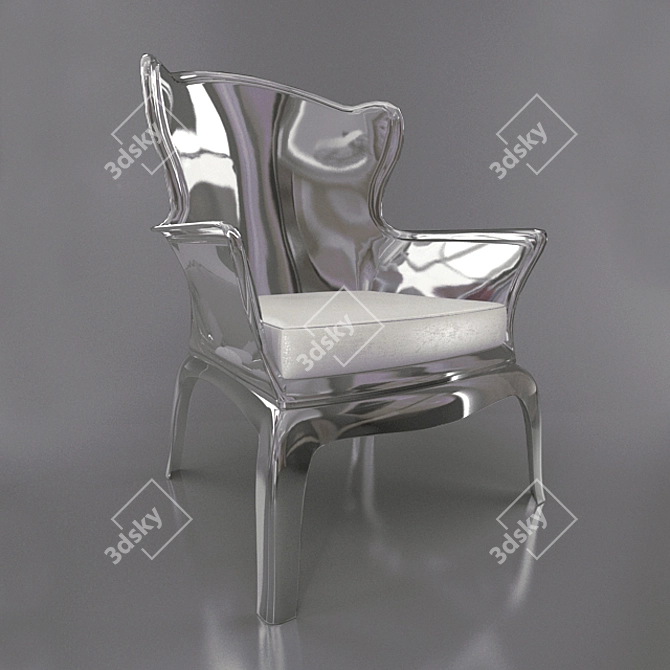 Elegant Spanish Classic Chair 3D model image 1