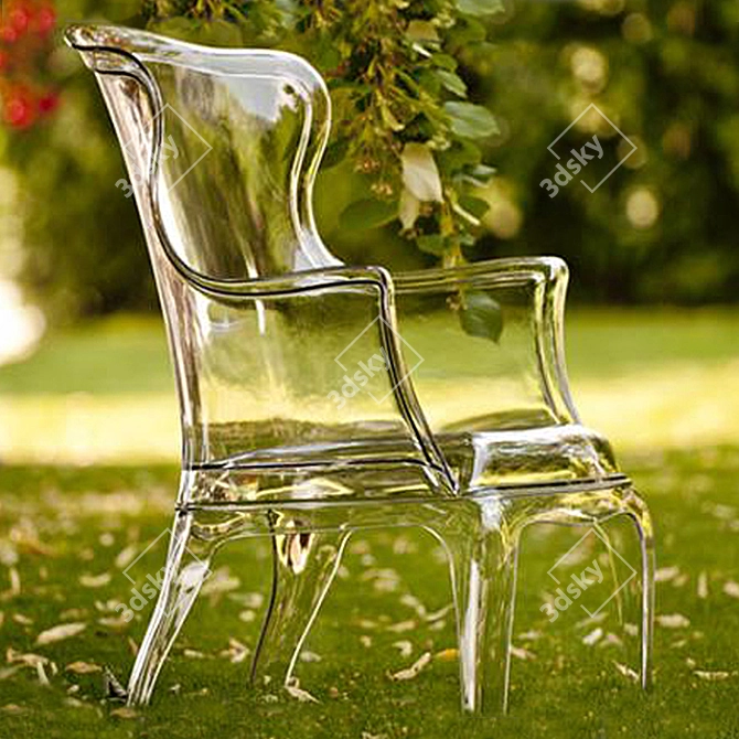 Elegant Spanish Classic Chair 3D model image 3