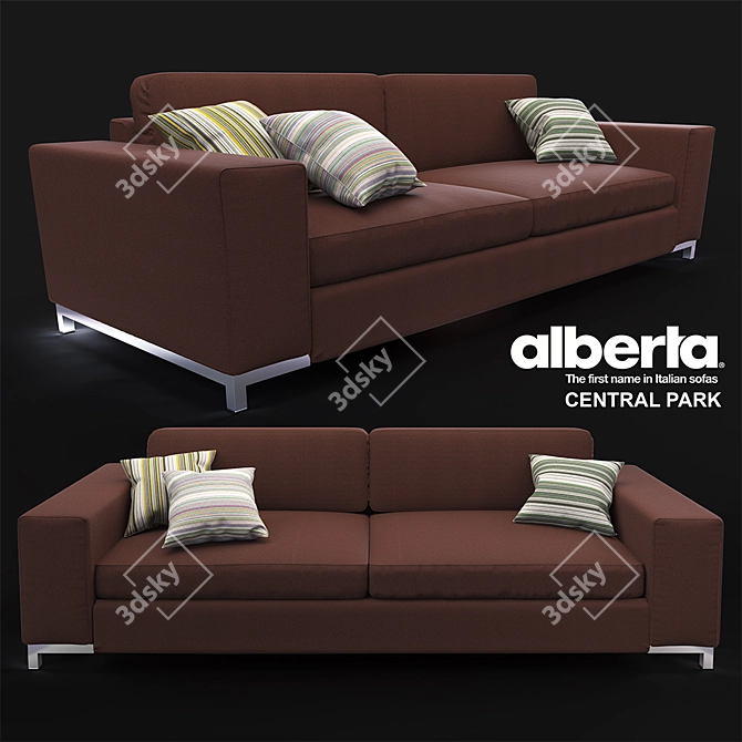 Modern Italian Sofa: Alberta Central Park 3D model image 1