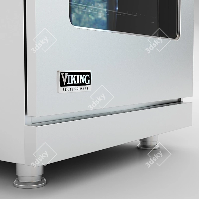 30-Inch Viking Induction Range 3D model image 2