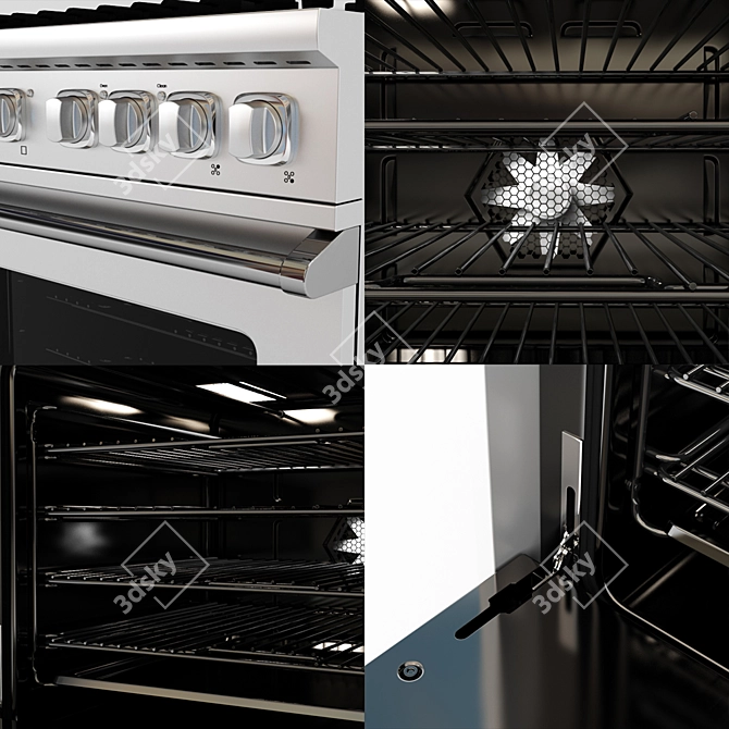 Viking 48" Gas Range with Grill 3D model image 3