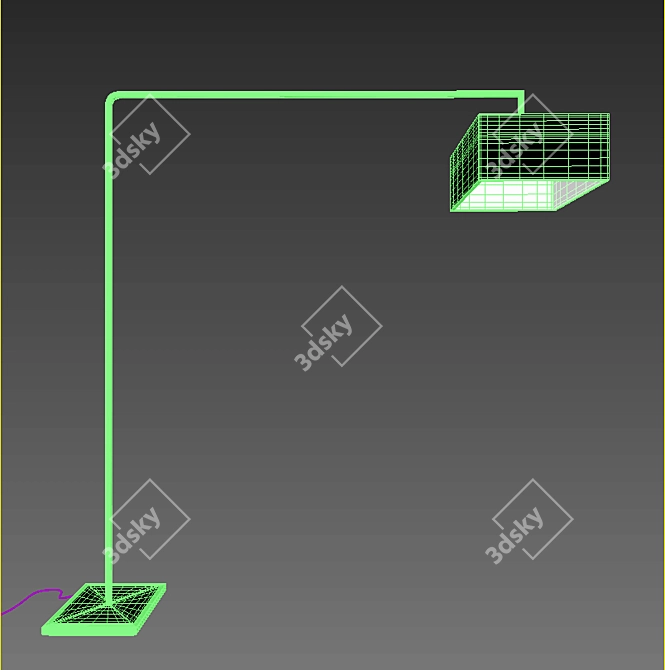 Sleek Italian Lampo 3D model image 2