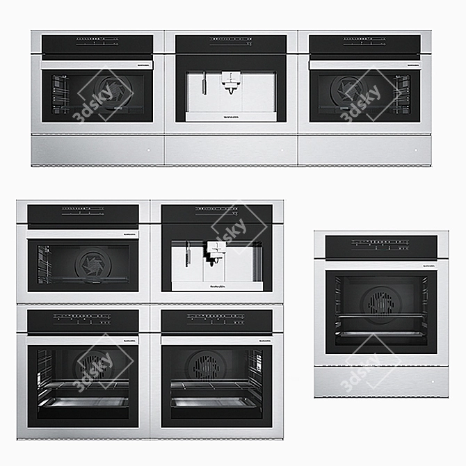 Barazza Set - Kitchen Appliances 3D model image 1