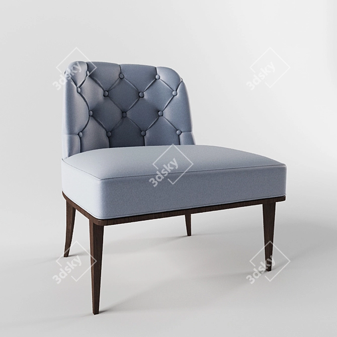 Classic Chic Capitone Chair 3D model image 1
