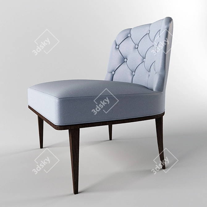 Classic Chic Capitone Chair 3D model image 3