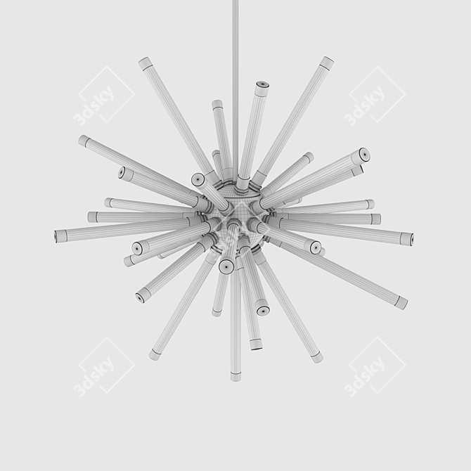 Jacques Sputnik Chandelier: Striking Modern Design 3D model image 2