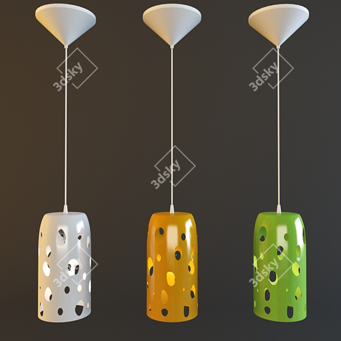 Elegant Eglo Manzana Pendant Light 3D model image 1