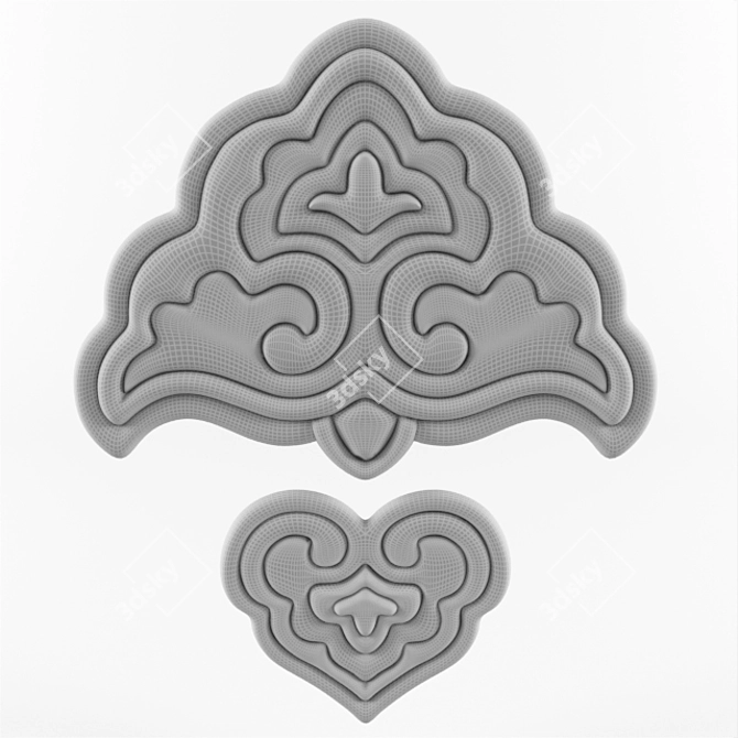 Tatar Ornament: Authentic Cultural Design 3D model image 2