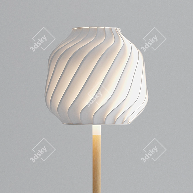 Lamas: Elegant Standing Floor Lamp 3D model image 2