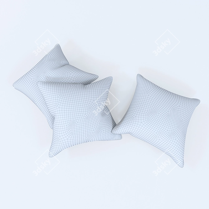 Architectural-inspired Pillow Set by Cafelab 3D model image 2