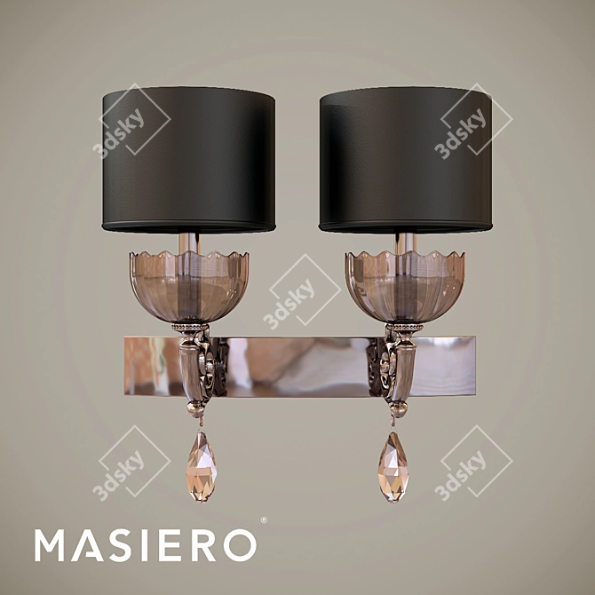 Elegant Masiero Nuare A2 Pendant 3D model image 1